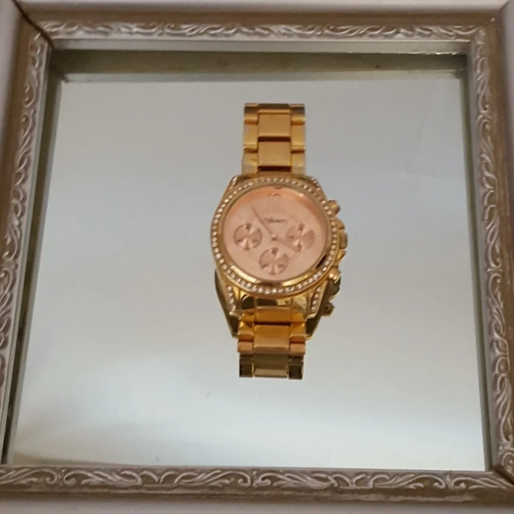 Macy's Gold Watch‎ - Rose Gold & Crystals